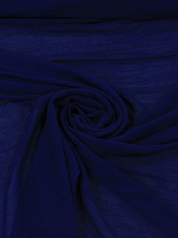 Tecido Crepe Micro Plissado Azul Marinho