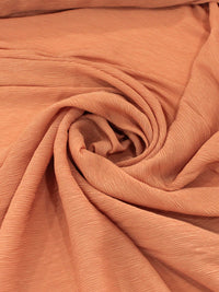 Tecido Crepe Micro Plissado Salmão Forte
