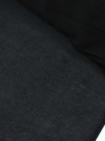 Tecido Crepe Micro Plissado Preto