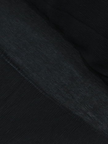 Tecido Crepe Micro Plissado Preto