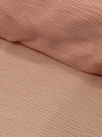 Tecido Crepe Plissado Escamas Salmão