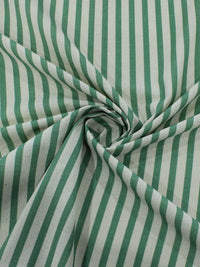 Tecido Linho Misto Listrado Verde e Bege