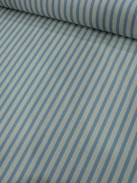 Tecido Linho Misto Listrado Azul