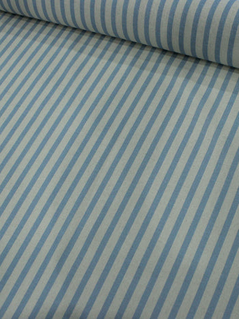 Tecido Linho Misto Listrado Azul