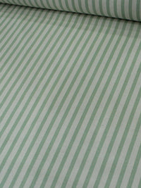 Tecido Linho Misto Listrado Verde-claro