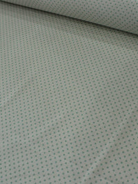 Tecido Linho Misto Bolinhas Vintage Verde