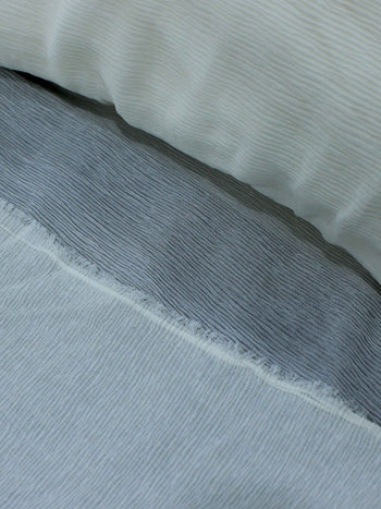 Tecido Crepe Micro Plissado Offwhite