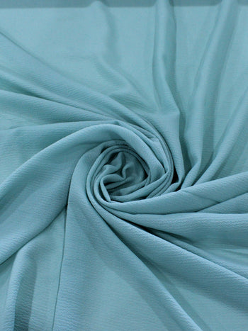 Tecido Crepe Bubble Com elastano Verde Agua