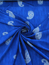 Tecido Viscose Premium Cashmere Azul e Bege