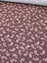 Tecido Viscose Premium Cashmere Vintage Marrom e Bege