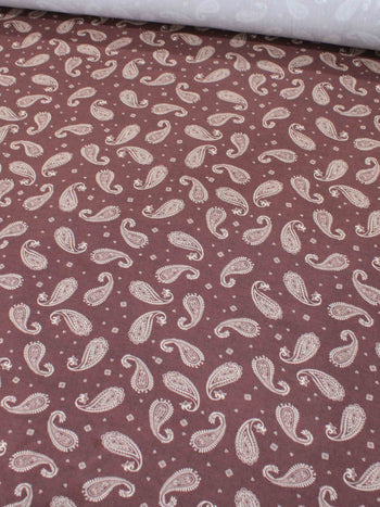 Tecido Viscose Premium Cashmere Vintage Marrom e Bege