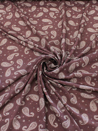 Tecido Viscose Premium Cashmere Vintage Marrom e Bege