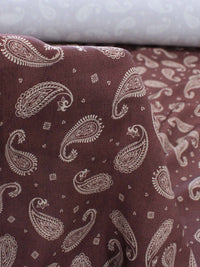 Tecido Viscose Premium Cashmere Vintage Marrom e Bege