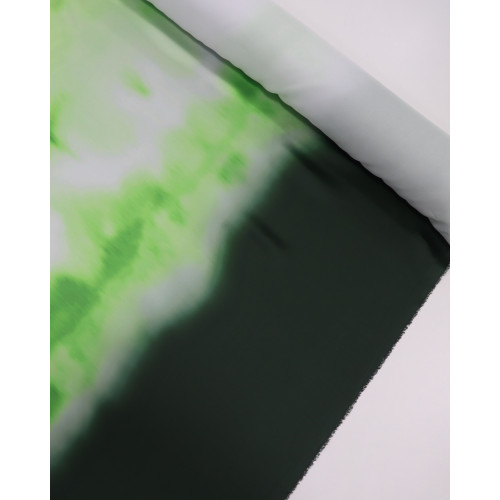 Tecido Microfibra Italiano Degradê Verde e Cinza