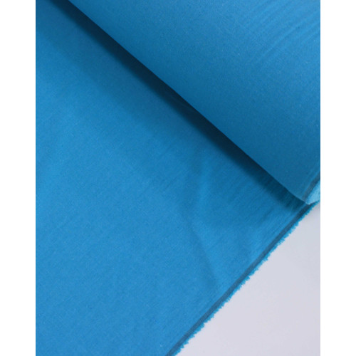 Tecido Linho Misto Rústico com Elastano Azul Piscina