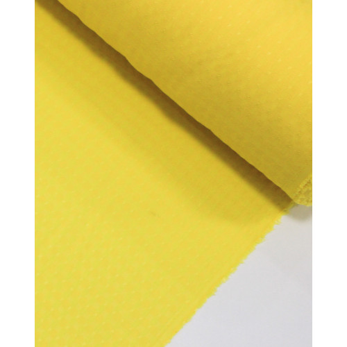 Tecido Viscose Mista Brocada Micro Quadriculada Amarelo