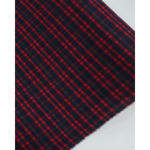 Tecido Flanela Mista Multi Xadrez Verde, Vermelho e Azul Marinho