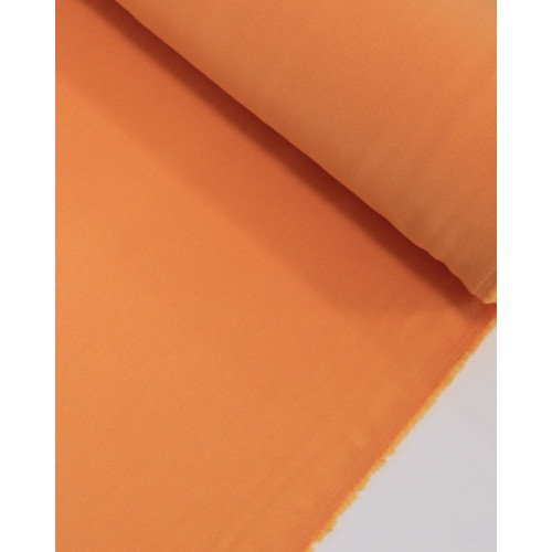 Tecido Crepe Texturizado com Elastano Laranja Claro