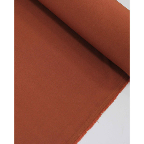 Tecido Crepe Texturizado com Elastano Castanho