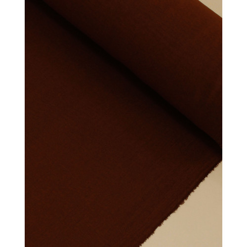 Tecido Crepe Duna Marrom Escuro