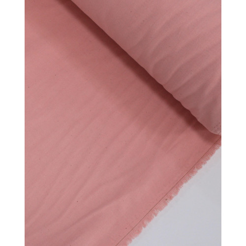 Tecido Linho Misto Rústico com Algodão Rosa Claro