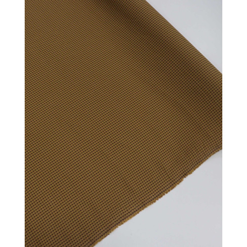 Tecido Crepe de Viscose Italiano Micro Geométricos Preto, Marrom e Caramelo