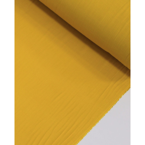 Tecido Viscose Texturizada Amarelo Sol