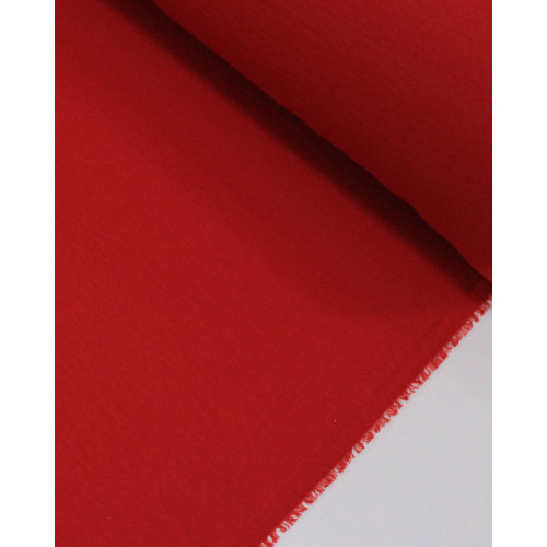 Tecido Crepe Salinas Sarjada Vermelho