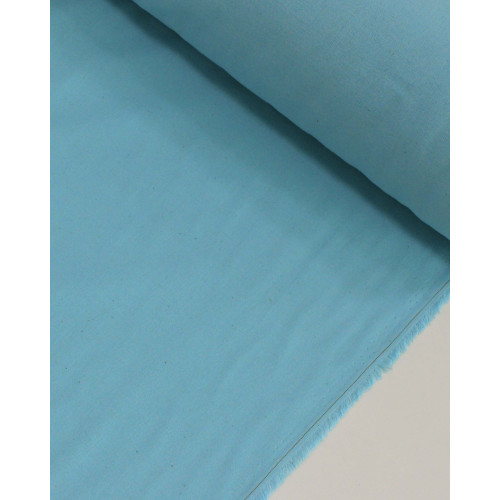 Tecido Linho Misto Rústico com Algodão Azul Bebê