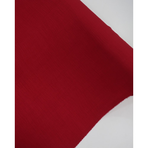 Tecido Crepe Duna Texturizado Vermelho Paixão