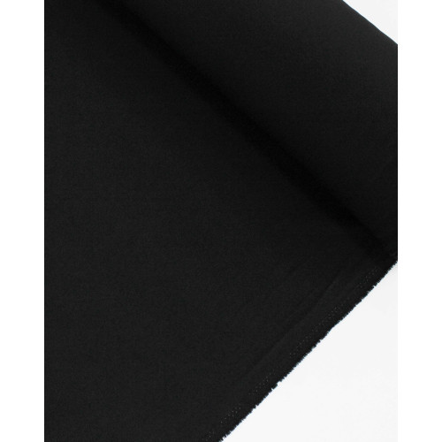 Tecido Crepe Texturizado com Elastano Preto