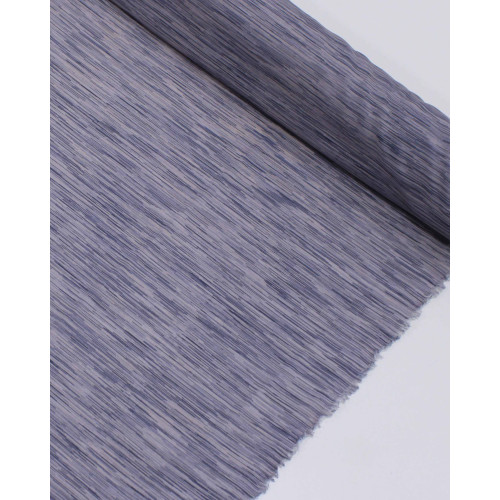 Tecido Crepe Salinas Riscos Cinza Escuro