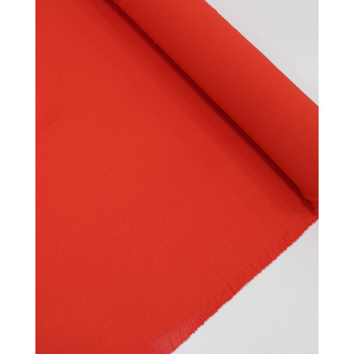Tecido Crepe Duna Vermelho Vivo