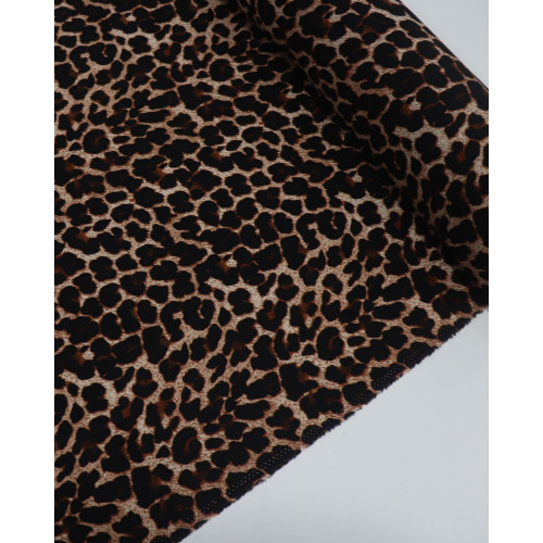 Tecido Viscose Animal Print Clássico Bege