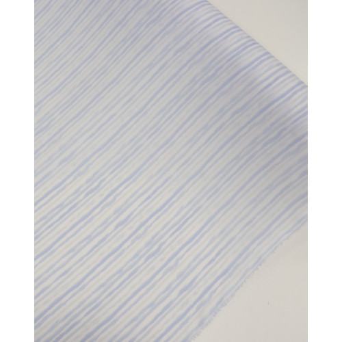 Tecido Crepe Koshibo Leve Listrado Tons de Azul
