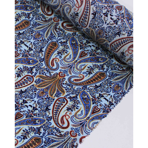 Tecido Viscose Multi Cashmere Tons Frios