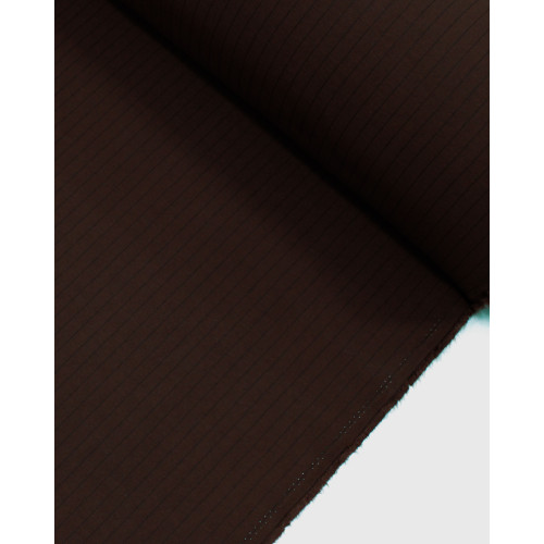 Tecido Alfaiataria de Viscose Risca de Giz Preto e Marrom