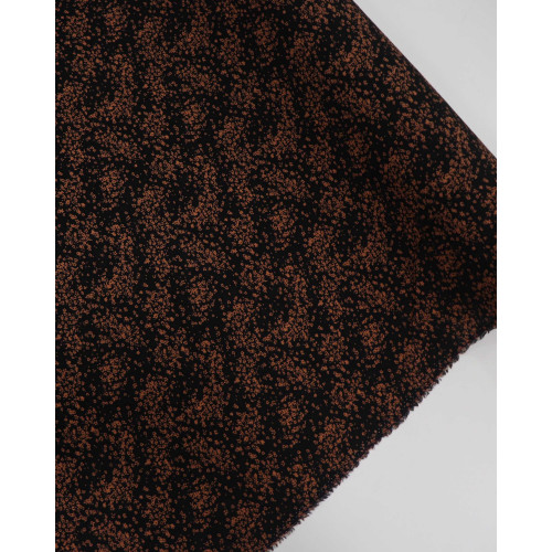 Tecido Viscose Micro Liberty Marrom e Preto (0.5m)