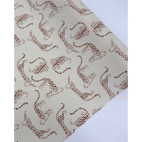 Tecido Viscose Estampa Leopardo Marrom e Bege