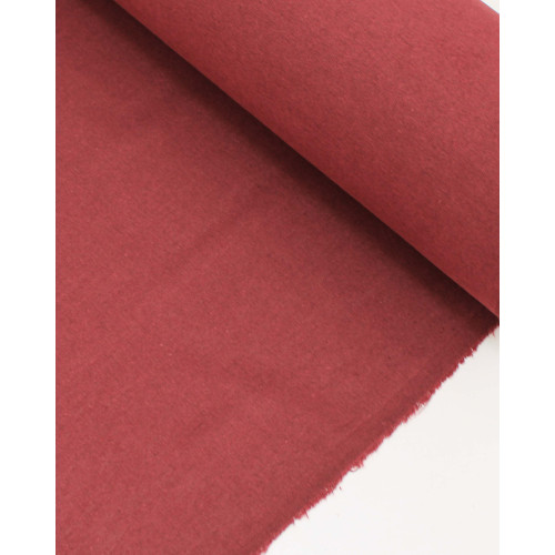 Tecido Linho Misto Rústico Marsala Mescla