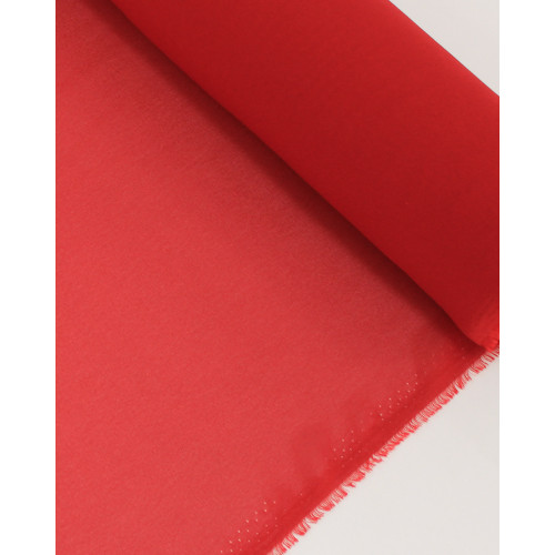 Tecido Crepe Chiffon Vermelho Valentino