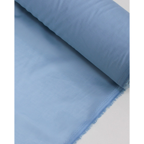 Tecido Cambraia de Algodão Azul Bebê