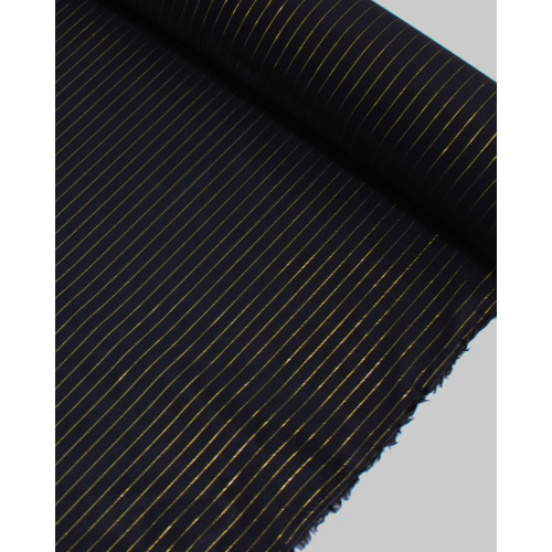 Tecido Viscose com Lurex Preto