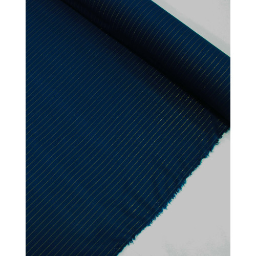 Tecido Viscose com Lurex Azul Peróleo