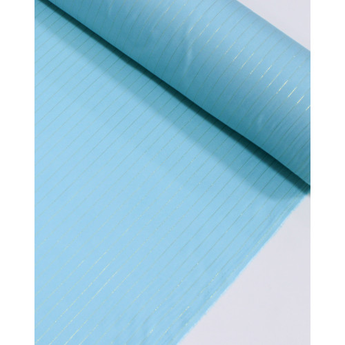 Tecido Viscose com Lurex Azul Claro