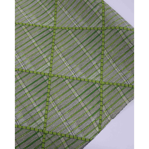 Tecido Viscose Texturizada Bambuzal Geométrico Tons de Verde