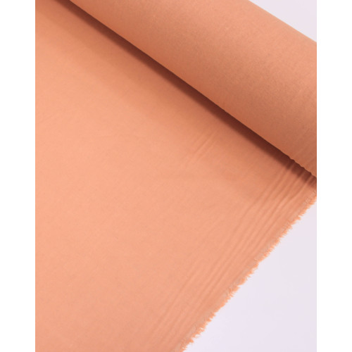 Tecido Linho Misto Rústico Laranja Estonado