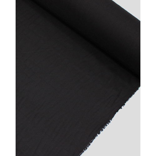 Tecido Tricoline Xadrez Triplo Maquinetado Preto