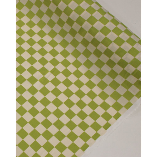 Tecido Viscose Micro Xadrez Verde Oliva