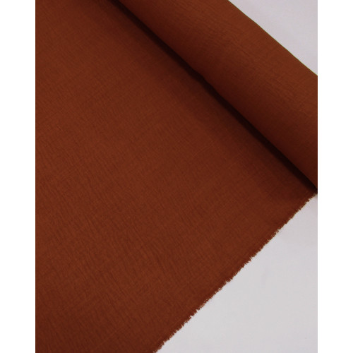 Tecido Crepe Duna Texturizado Telha